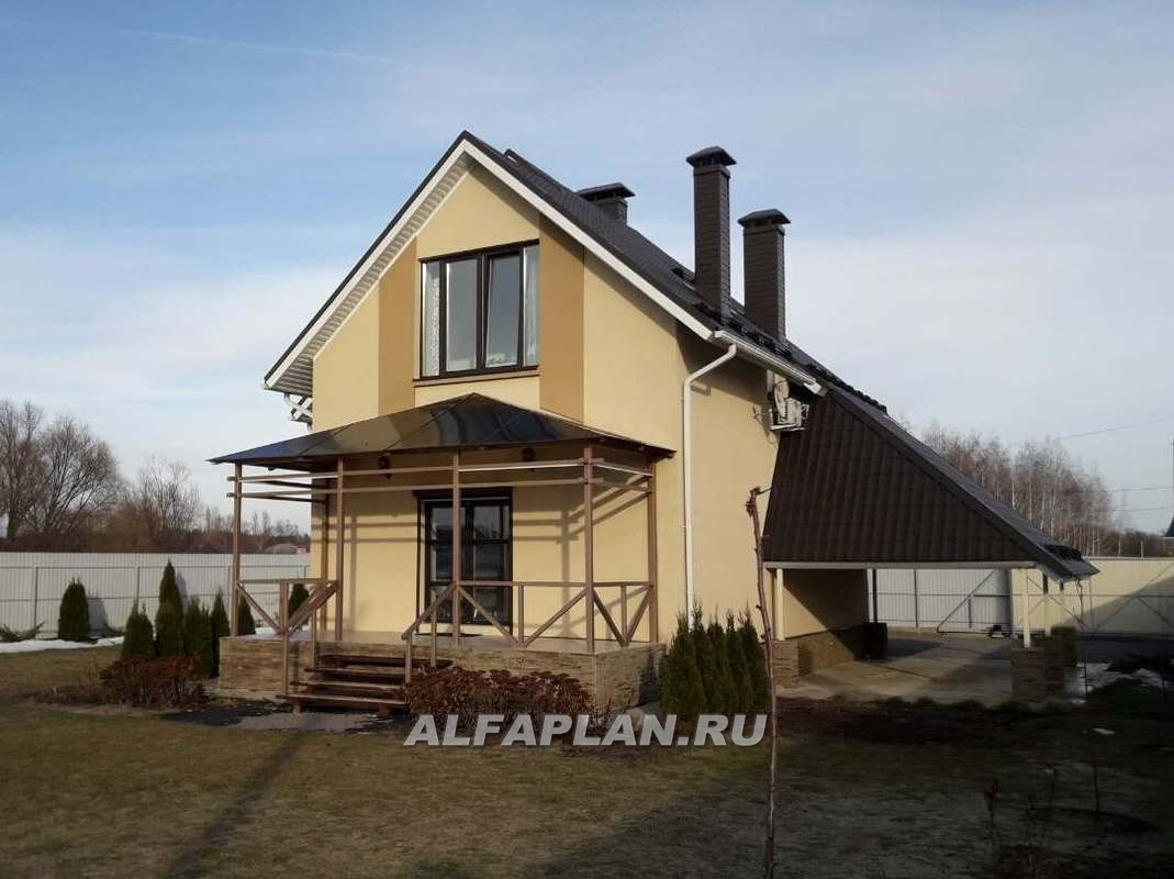 Строительство дома по проекту 91A - фото №1