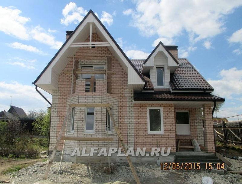 Строительство дома по проекту 73B - фото №1