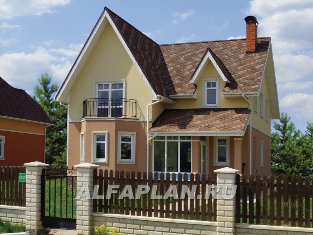 Строительство дома по проекту 73A - фото №1