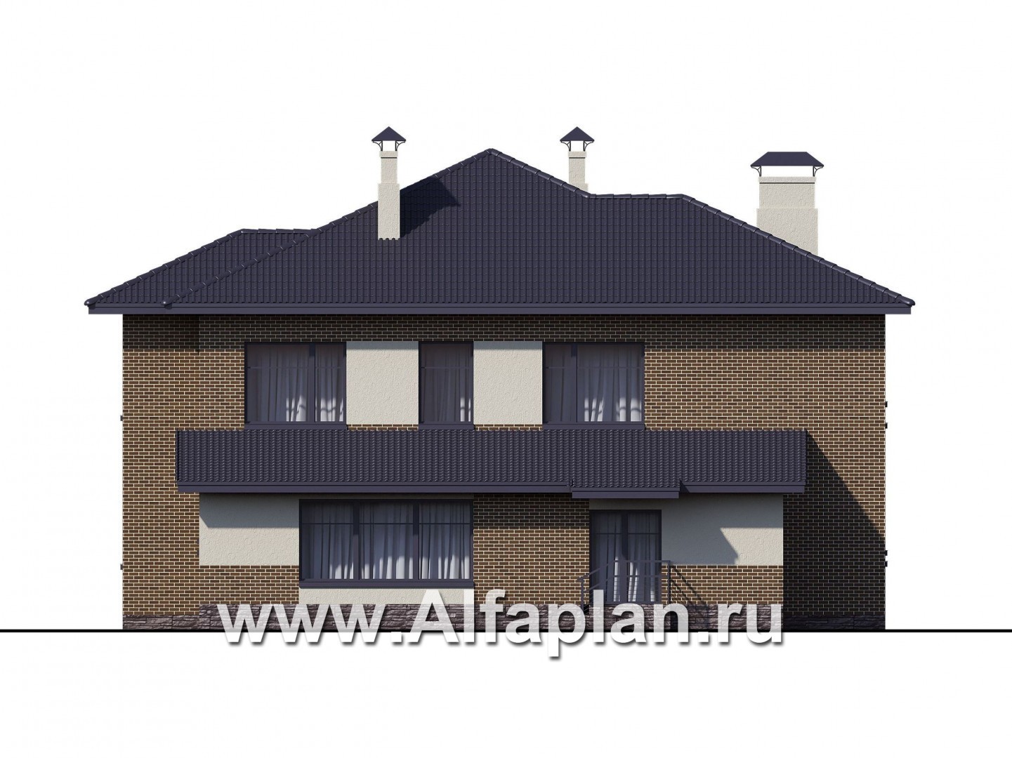 «Арно» - классический особняк с двусветной столовой и бассейном - фасад дома