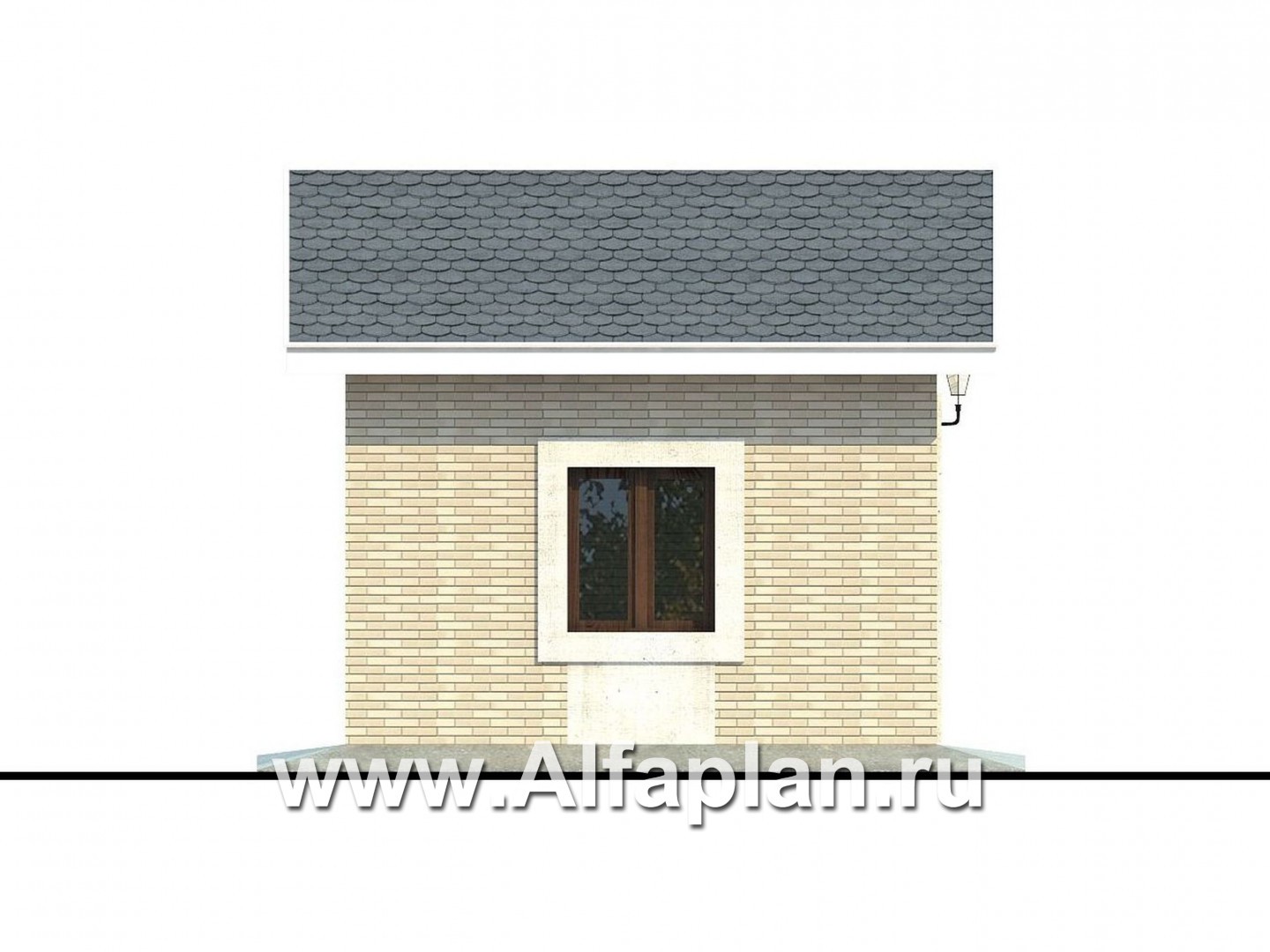 Проекты домов Альфаплан - Генераторная - изображение фасада №3