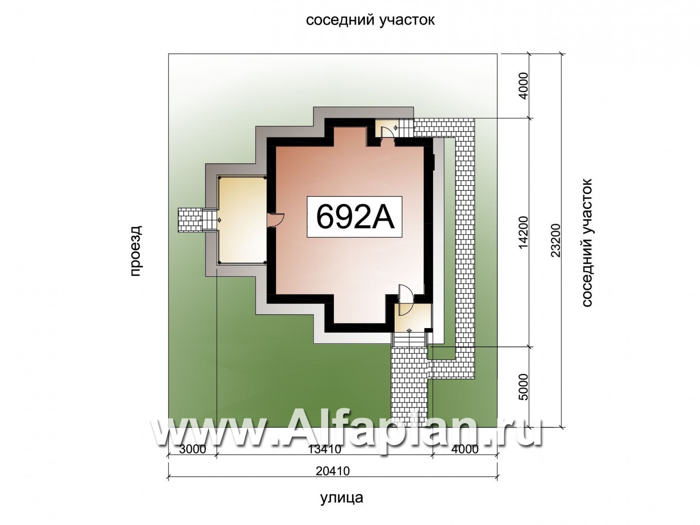 «Печора» - проект двухэтажного дома, в современном стиле, планировка с сауной и с террасой - дизайн дома №2